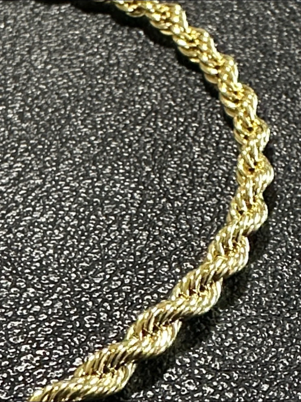 Gold Plate Twisted Rope Bracelet